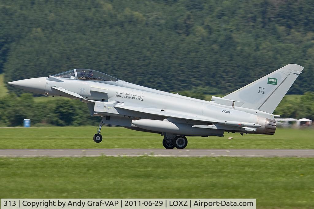 313, 2011 Eurofighter EF-2000 Typhoon F2 C/N CS015, Saudi Arabia Air Force EF2000