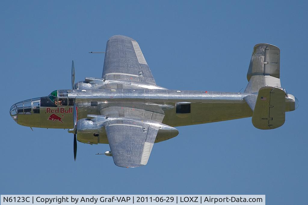 N6123C, 1945 North American B-25J-30-NC Mitchell Mitchell C/N 108-47647, Flying Bulls B-25