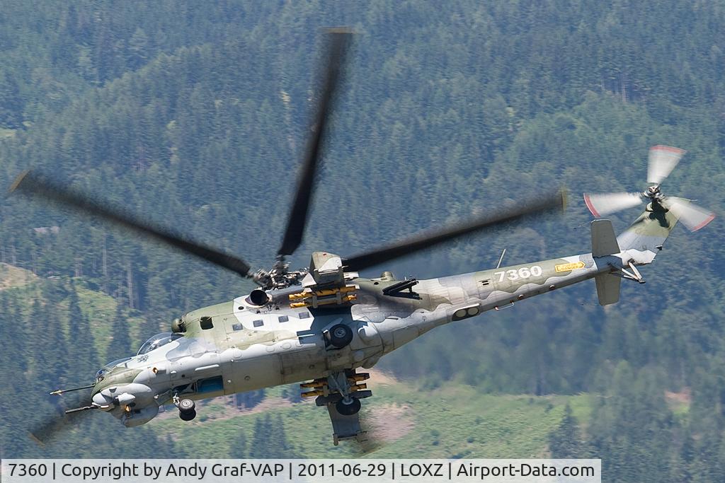 7360, Mil Mi-35 Hind E C/N 087360, Czech Air Force MIL35