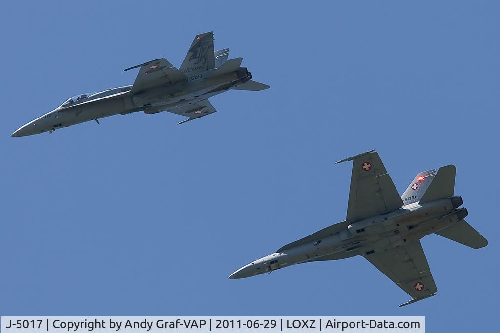 J-5017, McDonnell Douglas F/A-18C Hornet C/N 1365/SFC017, Swiss Air Force F-18