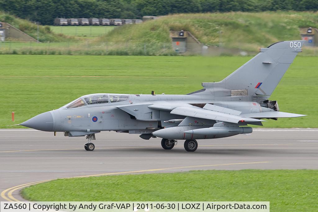 ZA560, 1981 Panavia Tornado GR.4 C/N 082/BS024/3044, Royal Air Force Tornado