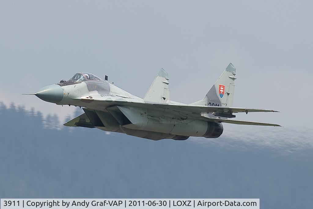 3911, Mikoyan-Gurevich MiG-29AS C/N 2960532039, Slovakia Air Force MIG29