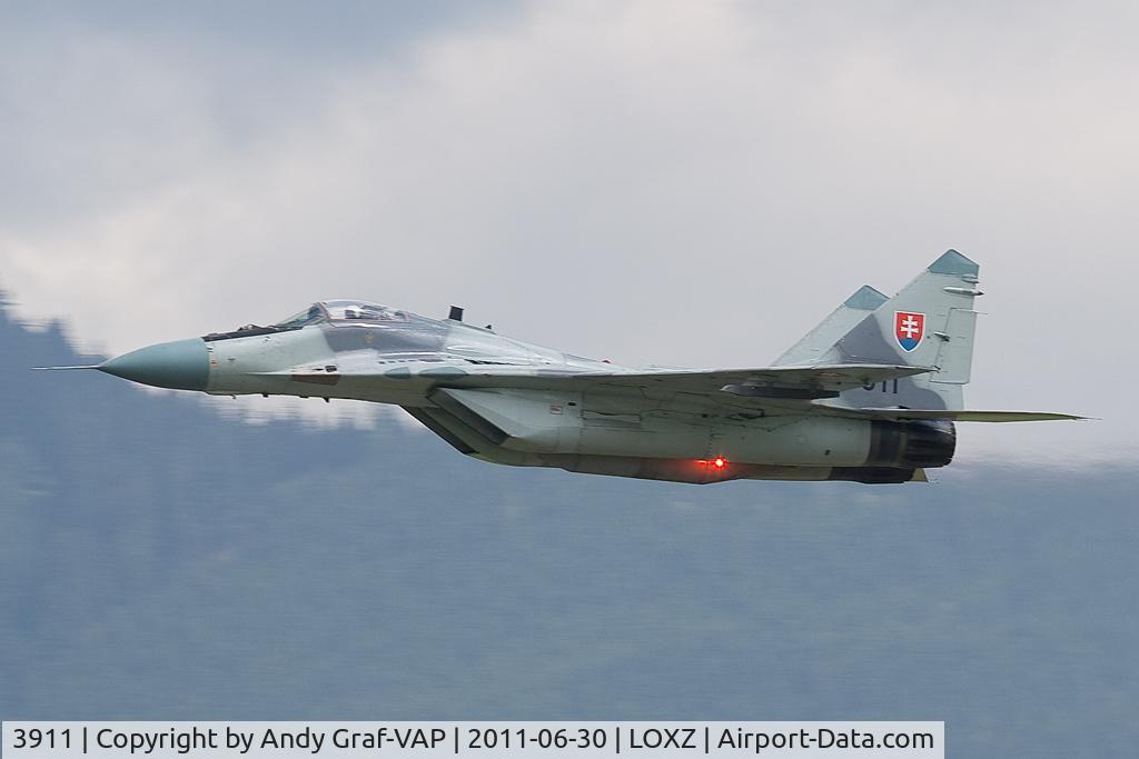 3911, Mikoyan-Gurevich MiG-29AS C/N 2960532039, Slovakia Air Force MIG29