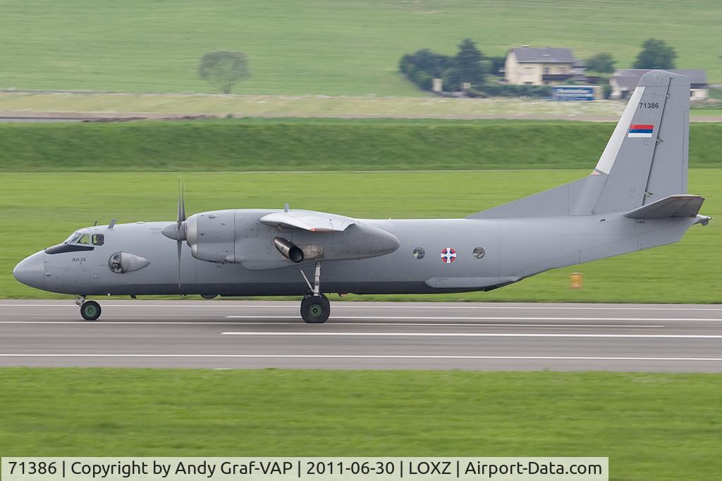 71386, 1984 Antonov An-26 C/N 139 04, Srpska Air Force AN26
