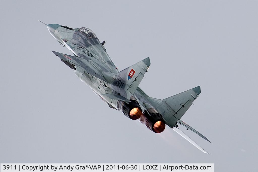3911, Mikoyan-Gurevich MiG-29AS C/N 2960532039, Slovakia Air Force MIG29