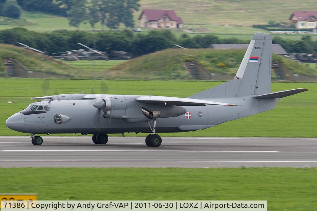 71386, 1984 Antonov An-26 C/N 139 04, Srpska Air Force AN26