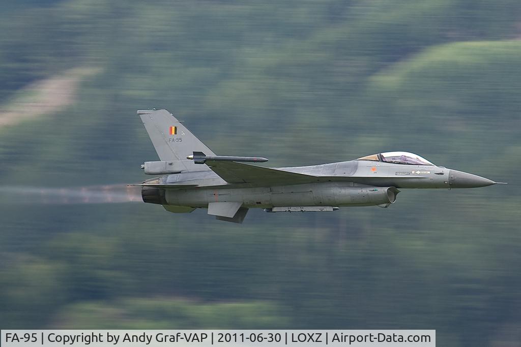 FA-95, SABCA F-16AM Fighting Falcon C/N 6H-95, Belgian Air Force F-16
