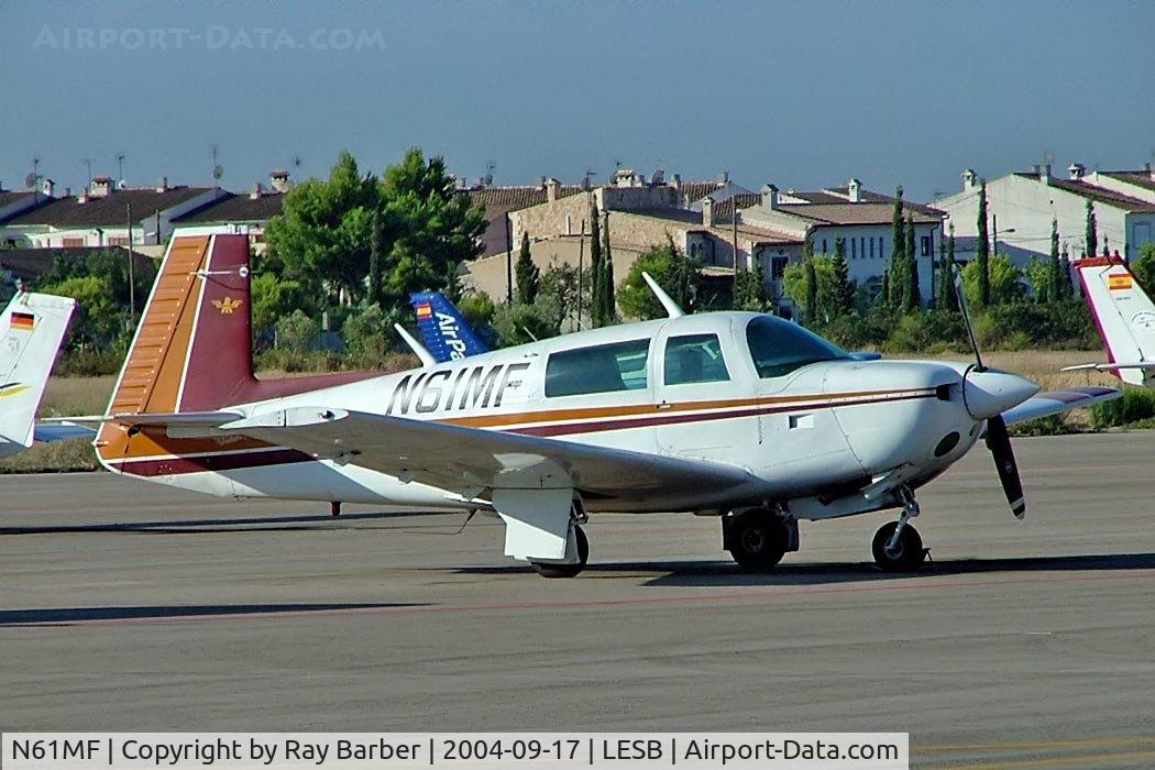 N61MF, 1979 Mooney M20J 201 C/N 24-0847, Mooney M.20J Model 201 [24-0847] Palma - Son Bonet~EC 17/09/2004. This was written off at Fairoaks  Surrey UK 08/05/2005.