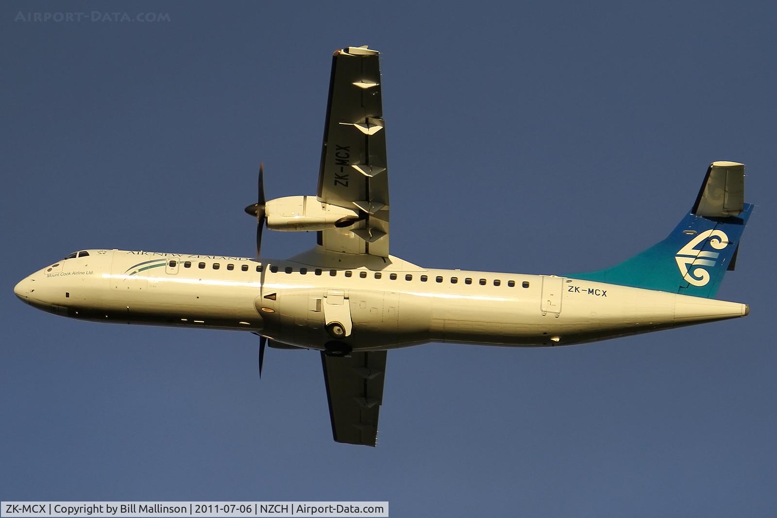 ZK-MCX, 2002 ATR 72-212A C/N 687, away from 02