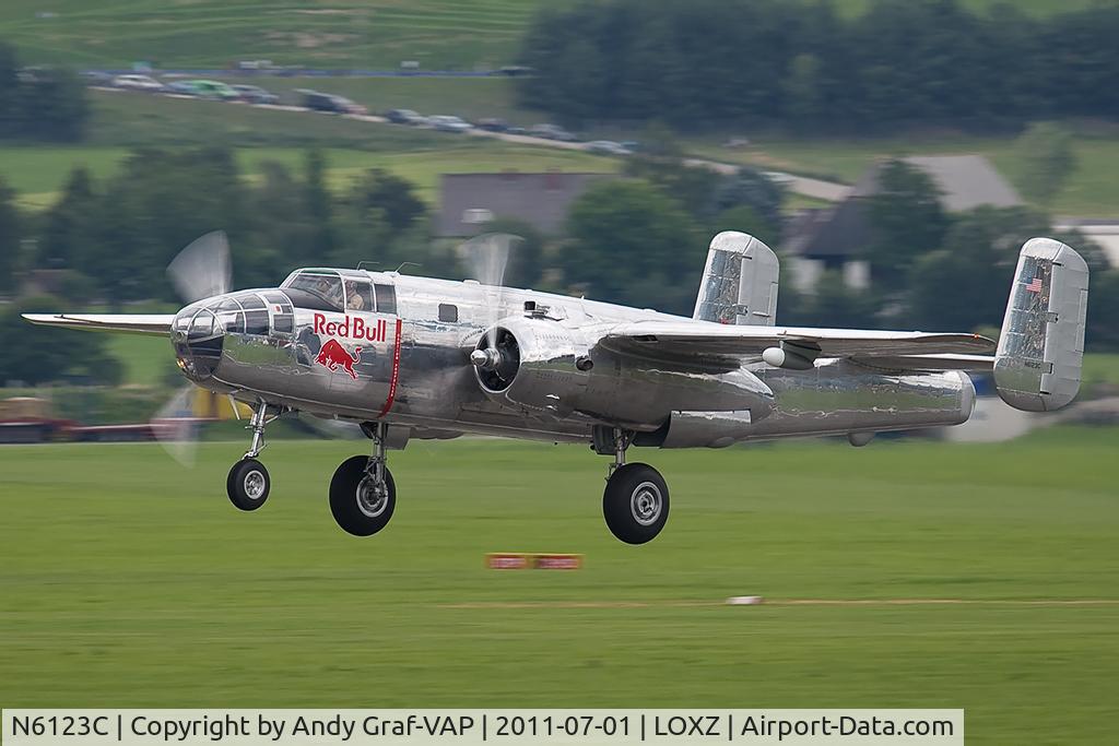 N6123C, 1945 North American B-25J-30-NC Mitchell Mitchell C/N 108-47647, Flying Bulls B-25