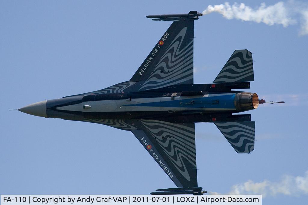 FA-110, SABCA F-16AM Fighting Falcon C/N 6H-110, Belgian Air Force F-16