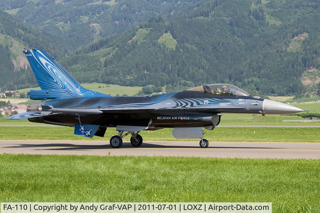 FA-110, SABCA F-16AM Fighting Falcon C/N 6H-110, Belgian Air Force F-16