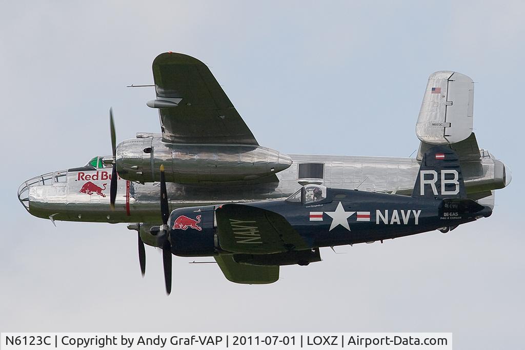N6123C, 1945 North American B-25J-30-NC Mitchell Mitchell C/N 108-47647, Flying Bulls B-25