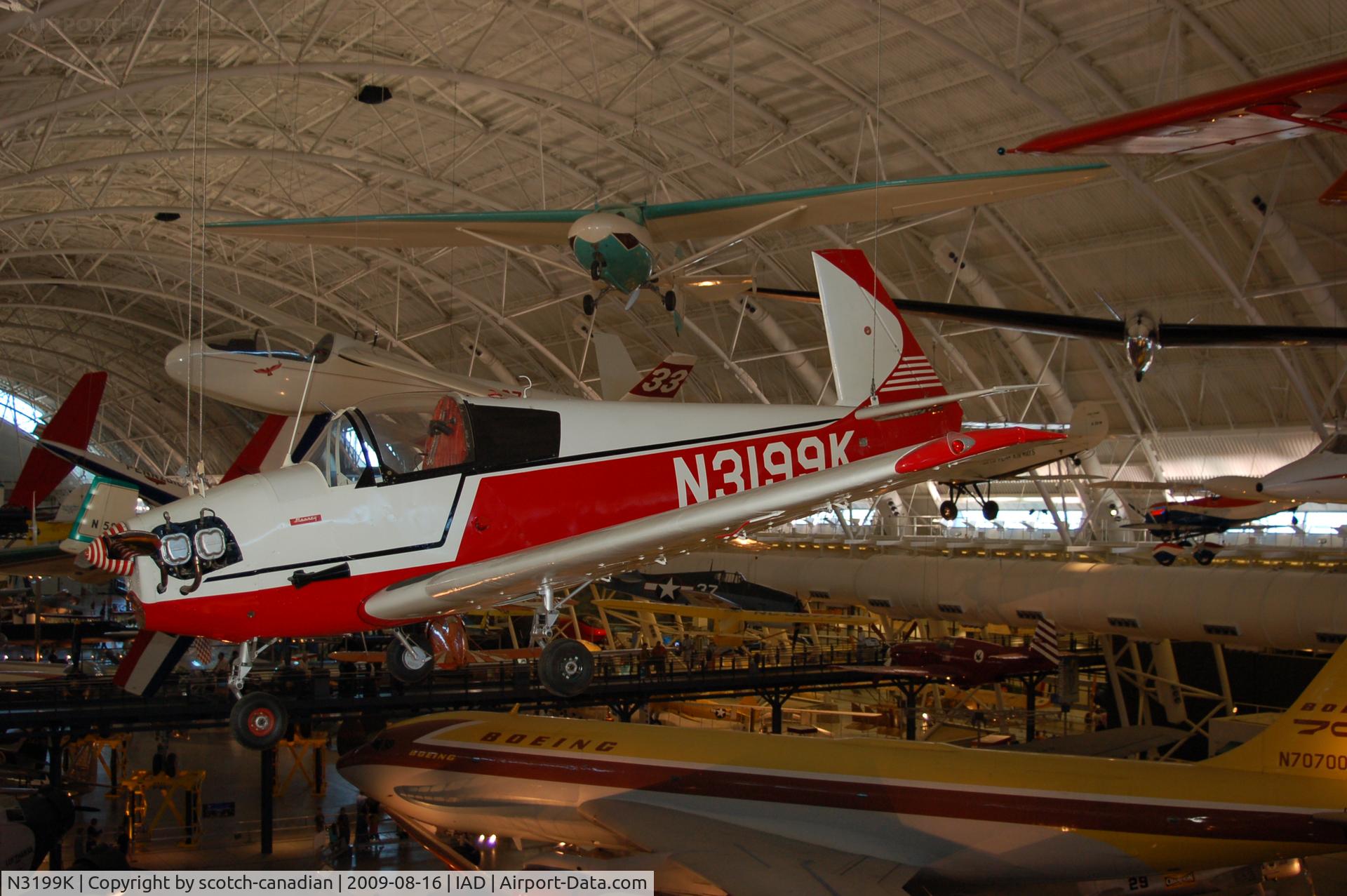 N3199K, 1968 Mooney M-18C C/N 201, 1968 Mooney Mite at the Steven F. Udvar-Hazy Center, Smithsonian National Air and Space Museum, Chantilly, VA