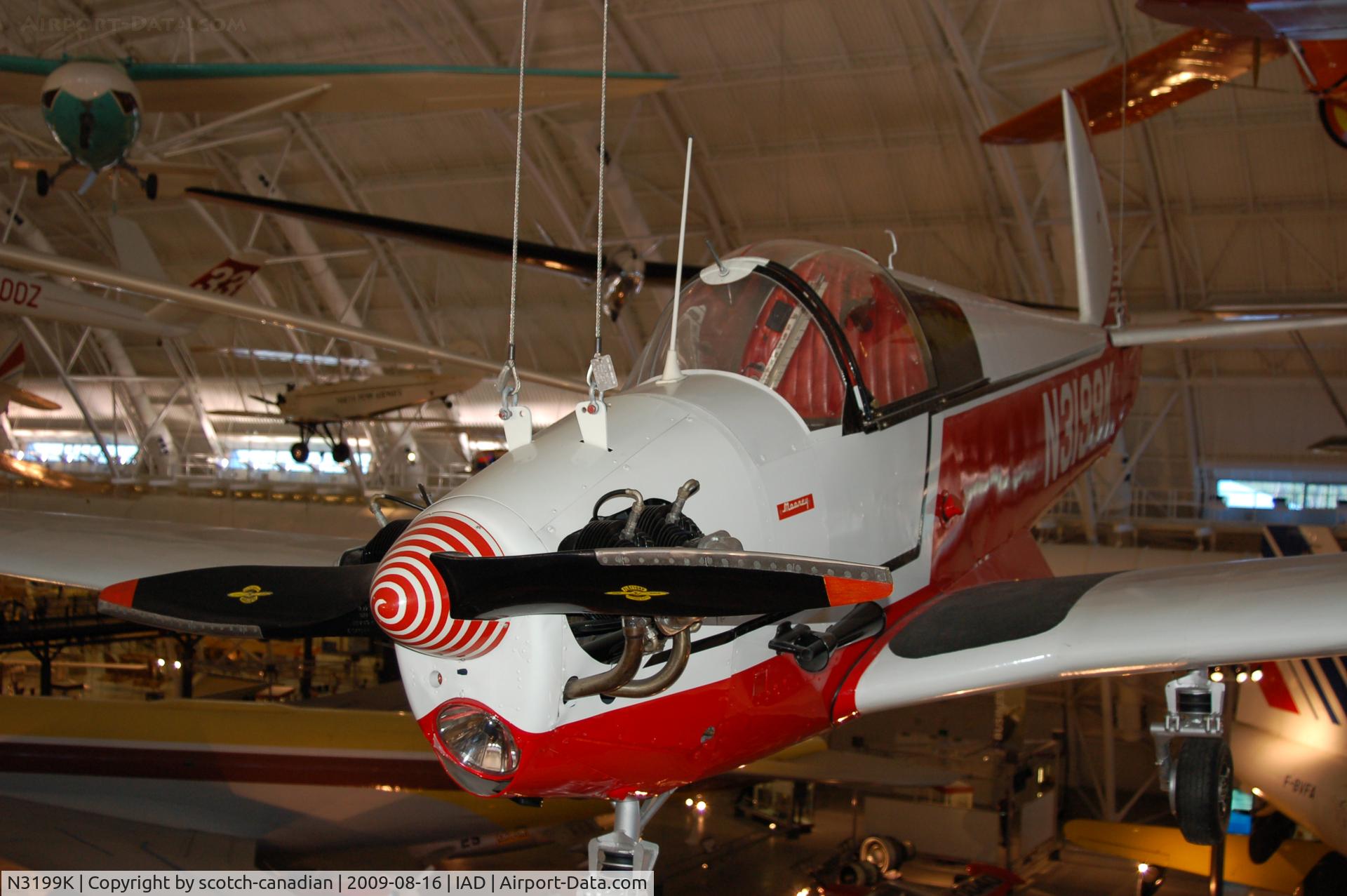 N3199K, 1968 Mooney M-18C C/N 201, 1968 Mooney Mite at the Steven F. Udvar-Hazy Center, Smithsonian National Air and Space Museum, Chantilly, VA