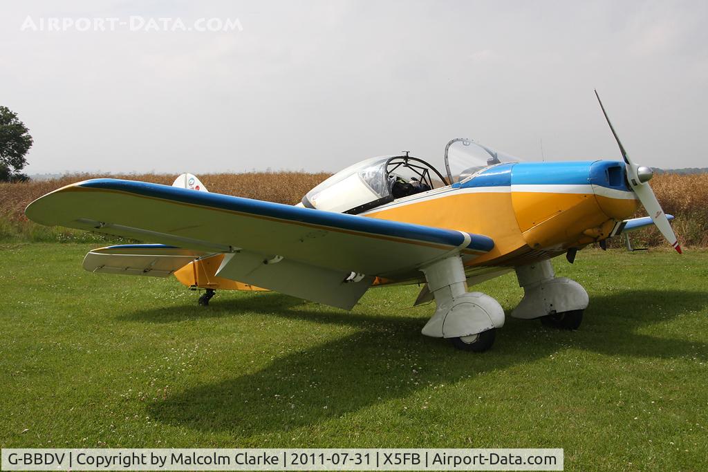 G-BBDV, 1951 SIPA 903 C/N 7, Sipa 903 at Fishburn Airfield, July 2011. One of only 10 in the UK.