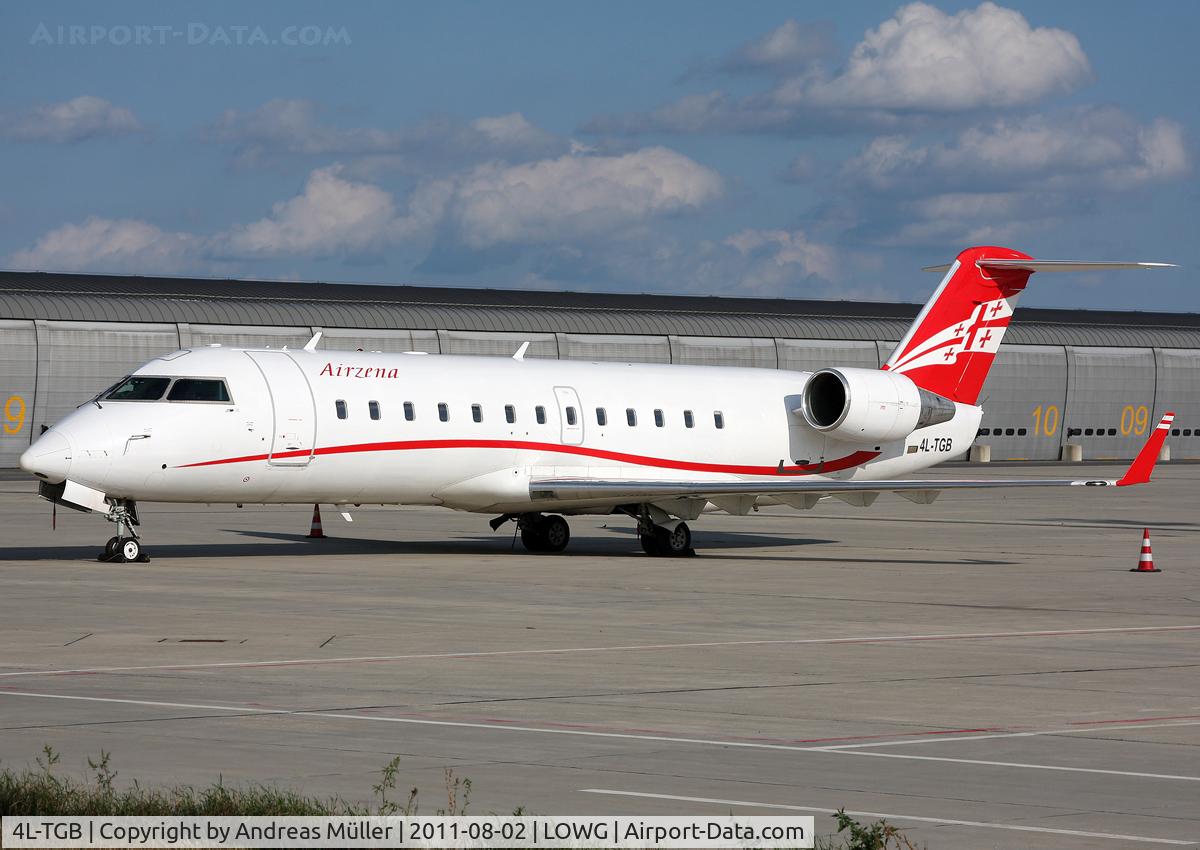 4L-TGB, 2000 Canadair CRJ-200LR (CL-600-2B19) C/N 7442, Brought FC Zestafoni to Graz.