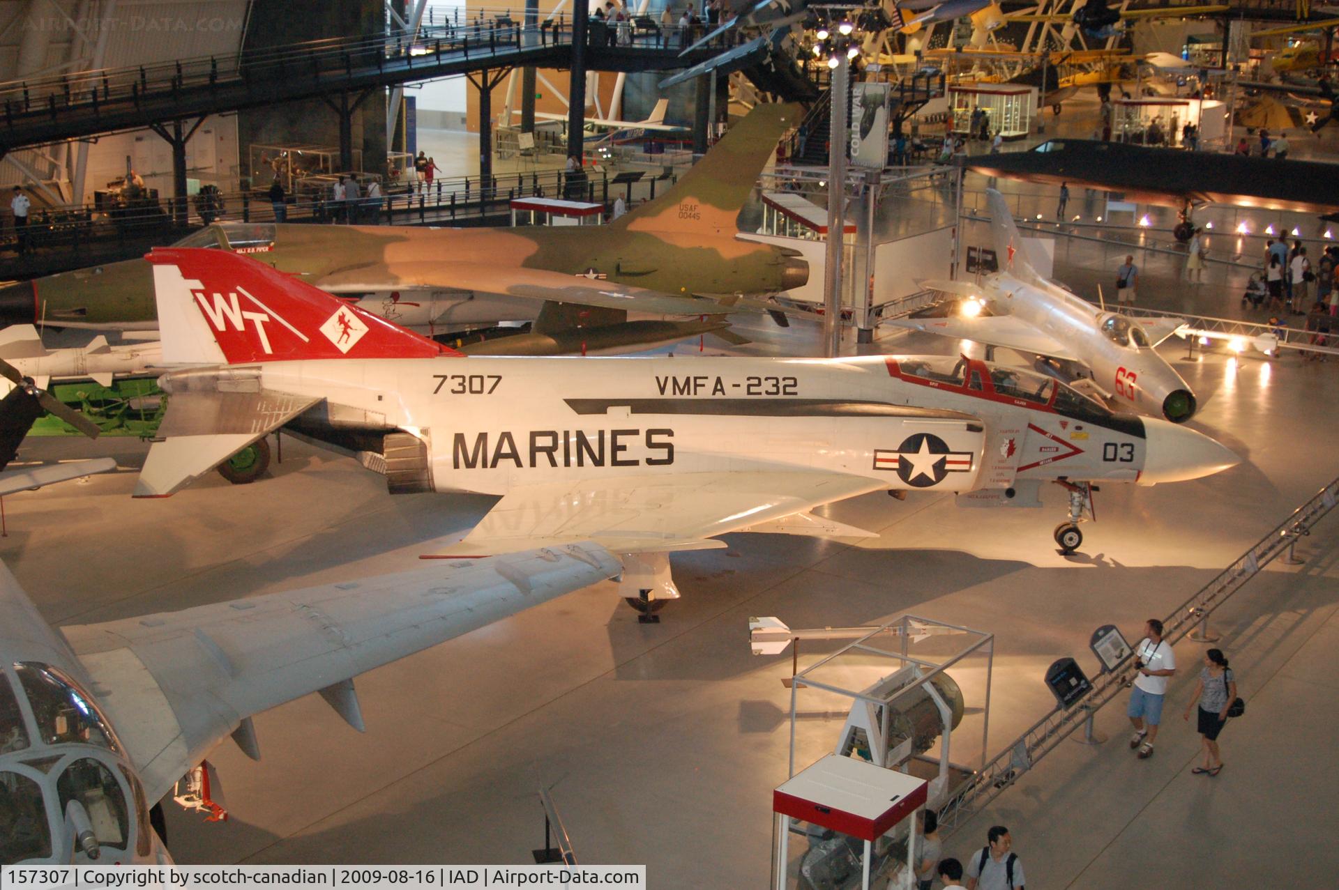 157307, McDonnell F-4J Phantom II C/N 4018, McDonnell F-4S Phantom II at the Steven F. Udvar-Hazy Center, Smithsonian National Air and Space Museum, Chantilly, VA