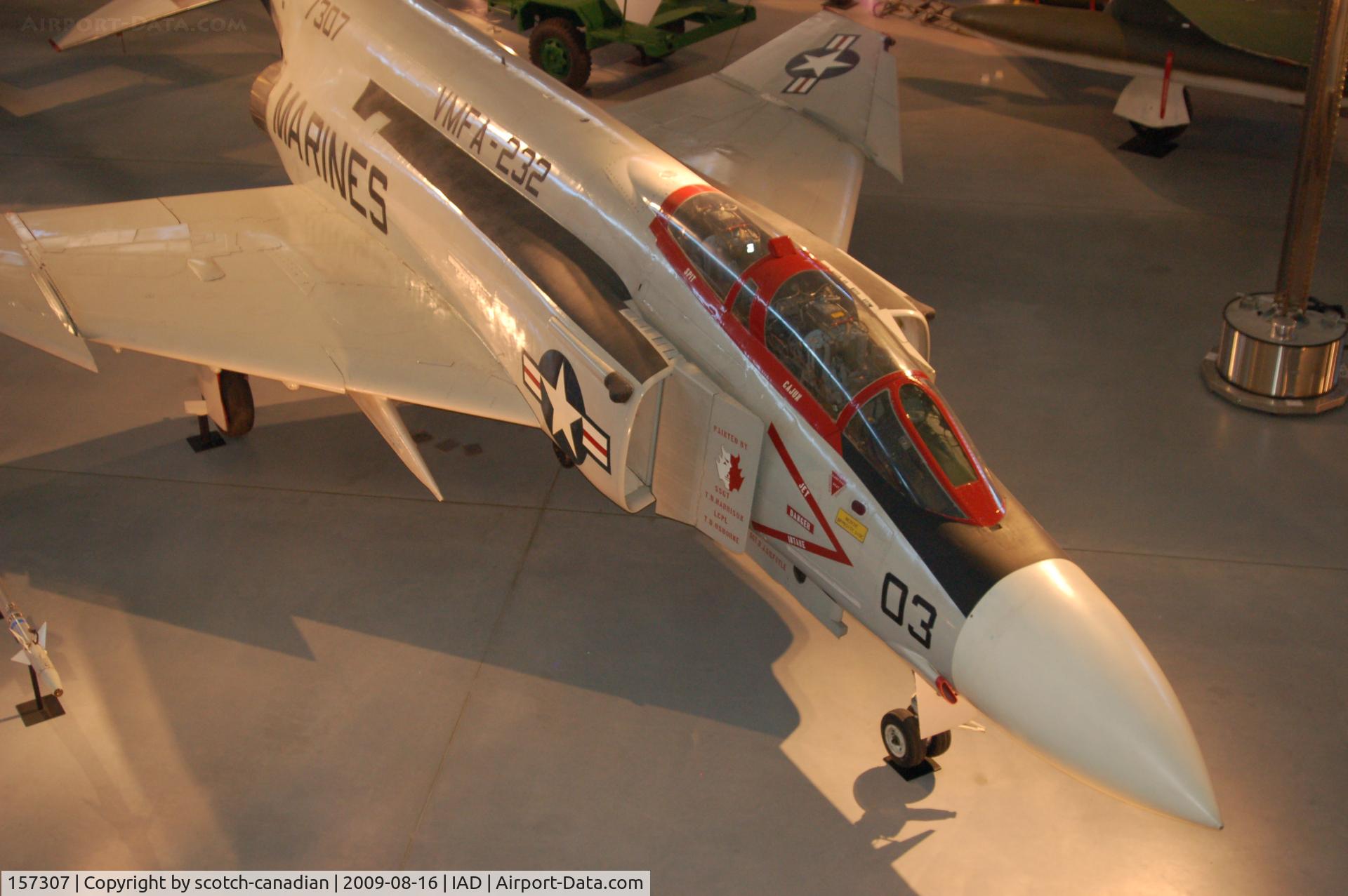 157307, McDonnell F-4J Phantom II C/N 4018, McDonnell F-4S Phantom II at the Steven F. Udvar-Hazy Center, Smithsonian National Air and Space Museum, Chantilly, VA