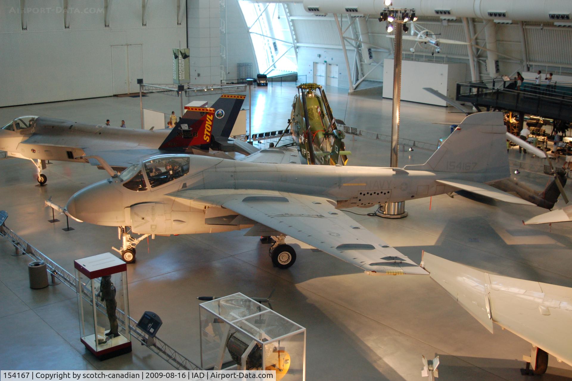 154167, Grumman A-6E Intruder C/N I-302, Grumman A-6E Intruder at the Steven F. Udvar-Hazy Center, Smithsonian National Air and Space Museum, Chantilly, VA