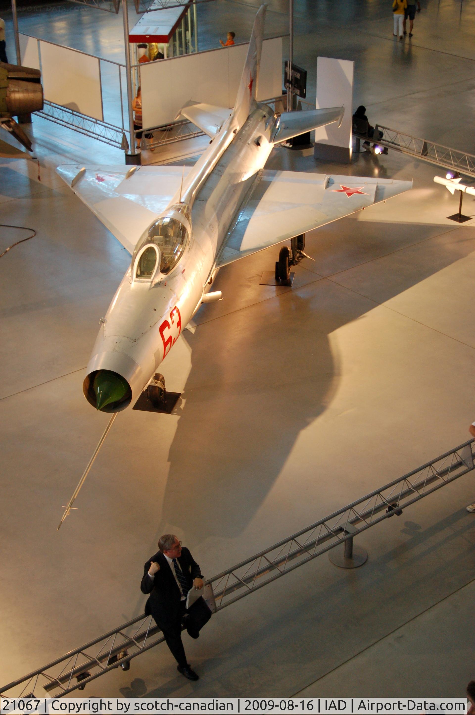 21067, Mikoyan-Gurevich MiG-21F-13 C/N Not found 21067, Grumman A-6E Intruder at the Steven F. Udvar-Hazy Center, Smithsonian National Air and Space Museum, Chantilly, VA