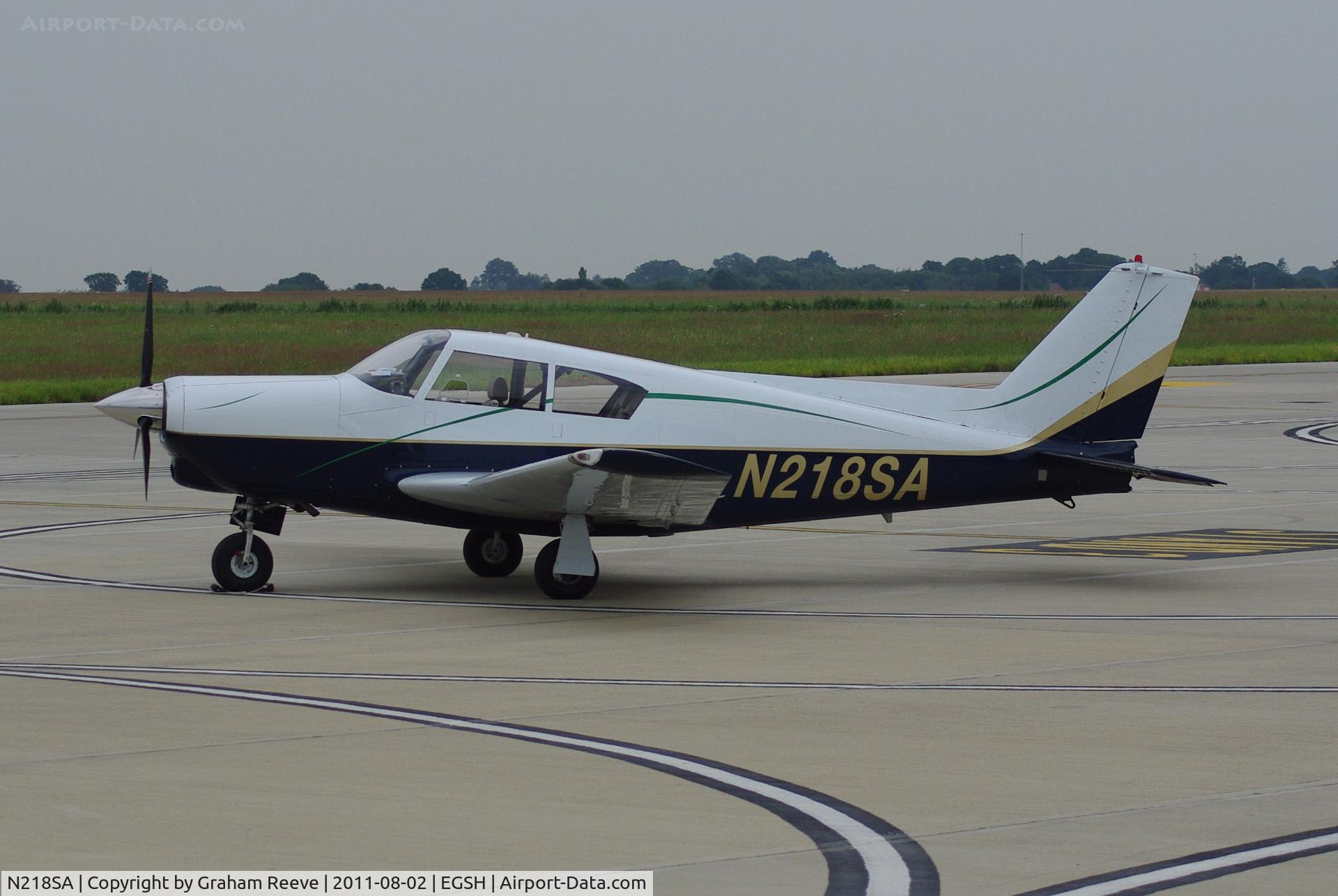 N218SA, 1960 Piper PA-24-250 Comanche C/N 24-1877, Parked at Norwich.
