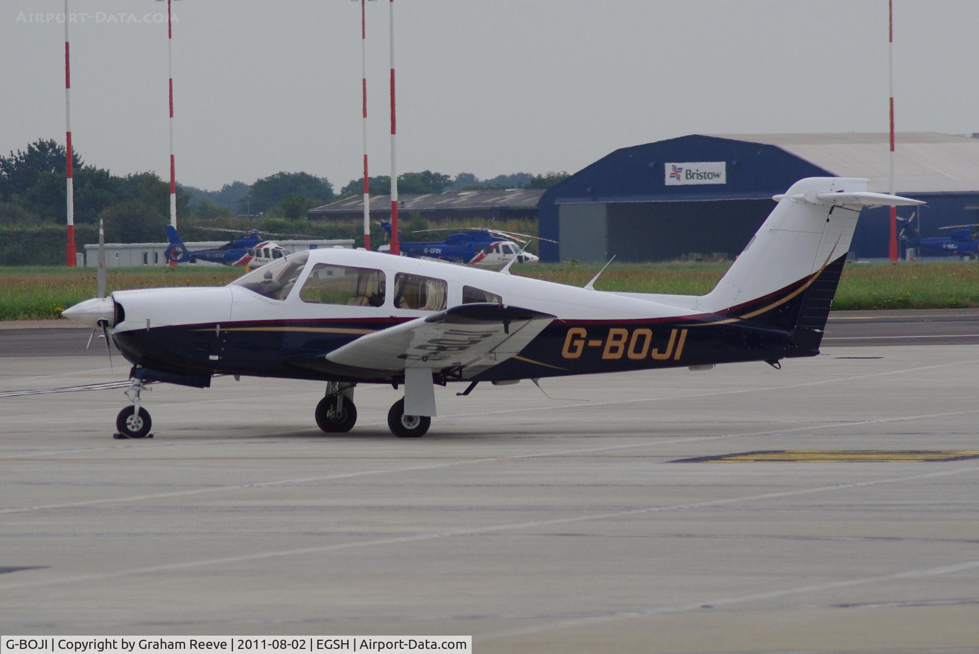 G-BOJI, 1979 Piper PA-28RT-201 Arrow IV C/N 28R-7918221, Parked at Norwich.