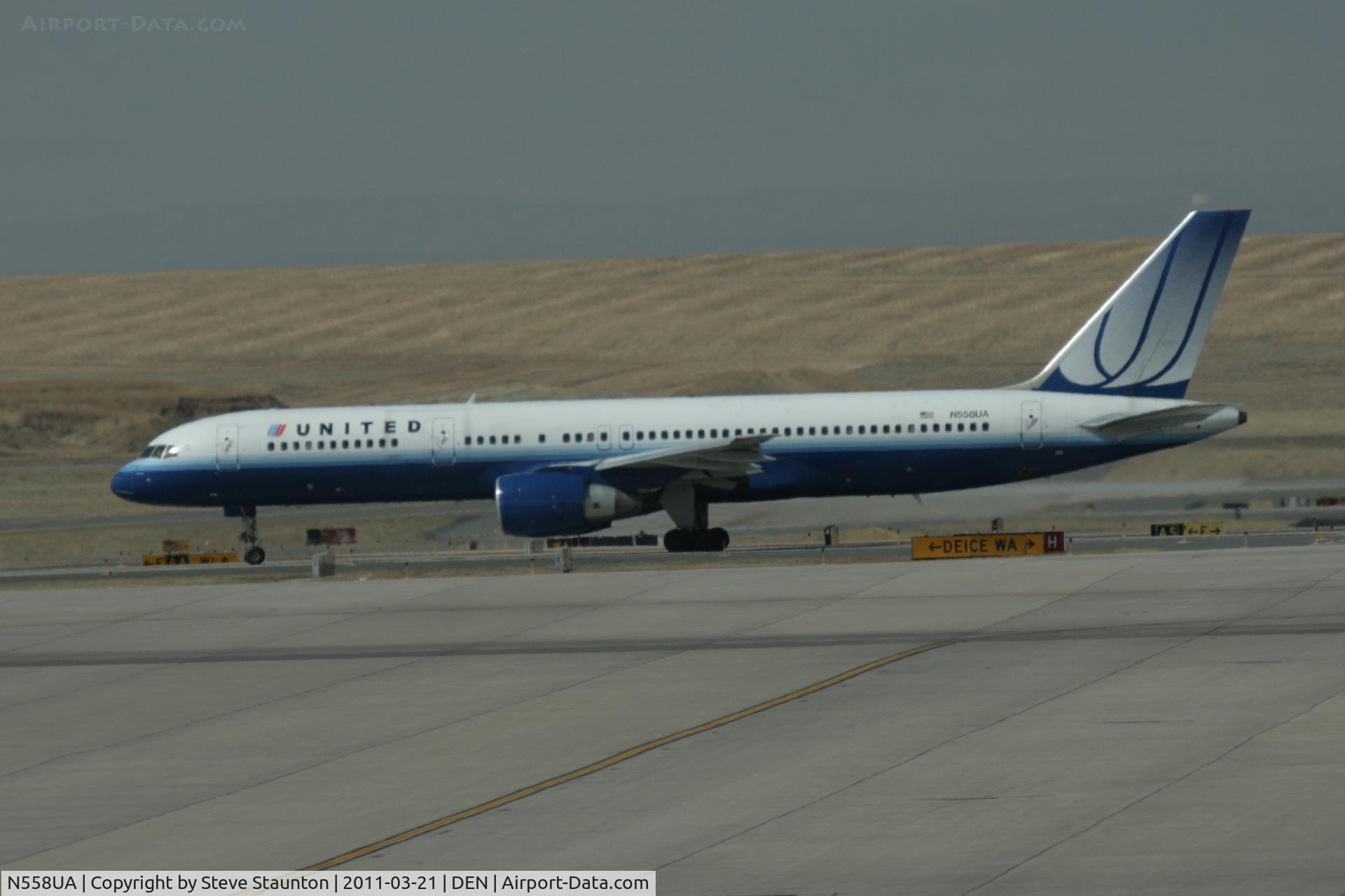 N558UA, 1992 Boeing 757-222 C/N 26654, Taken at Denver International Airport, in March 2011 whilst on an Aeroprint Aviation tour