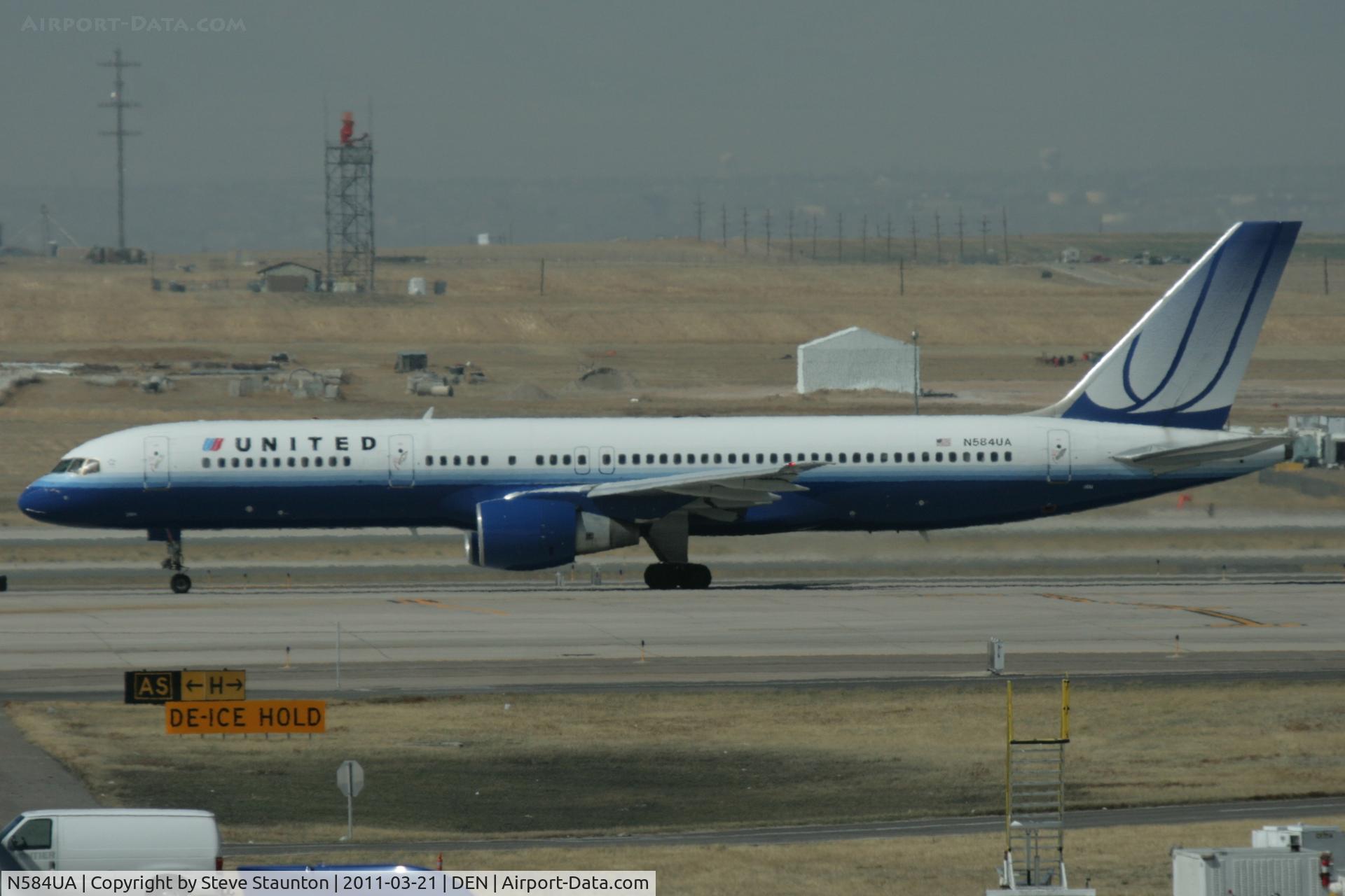 N584UA, 1993 Boeing 757-222 C/N 26706, Taken at Denver International Airport, in March 2011 whilst on an Aeroprint Aviation tour