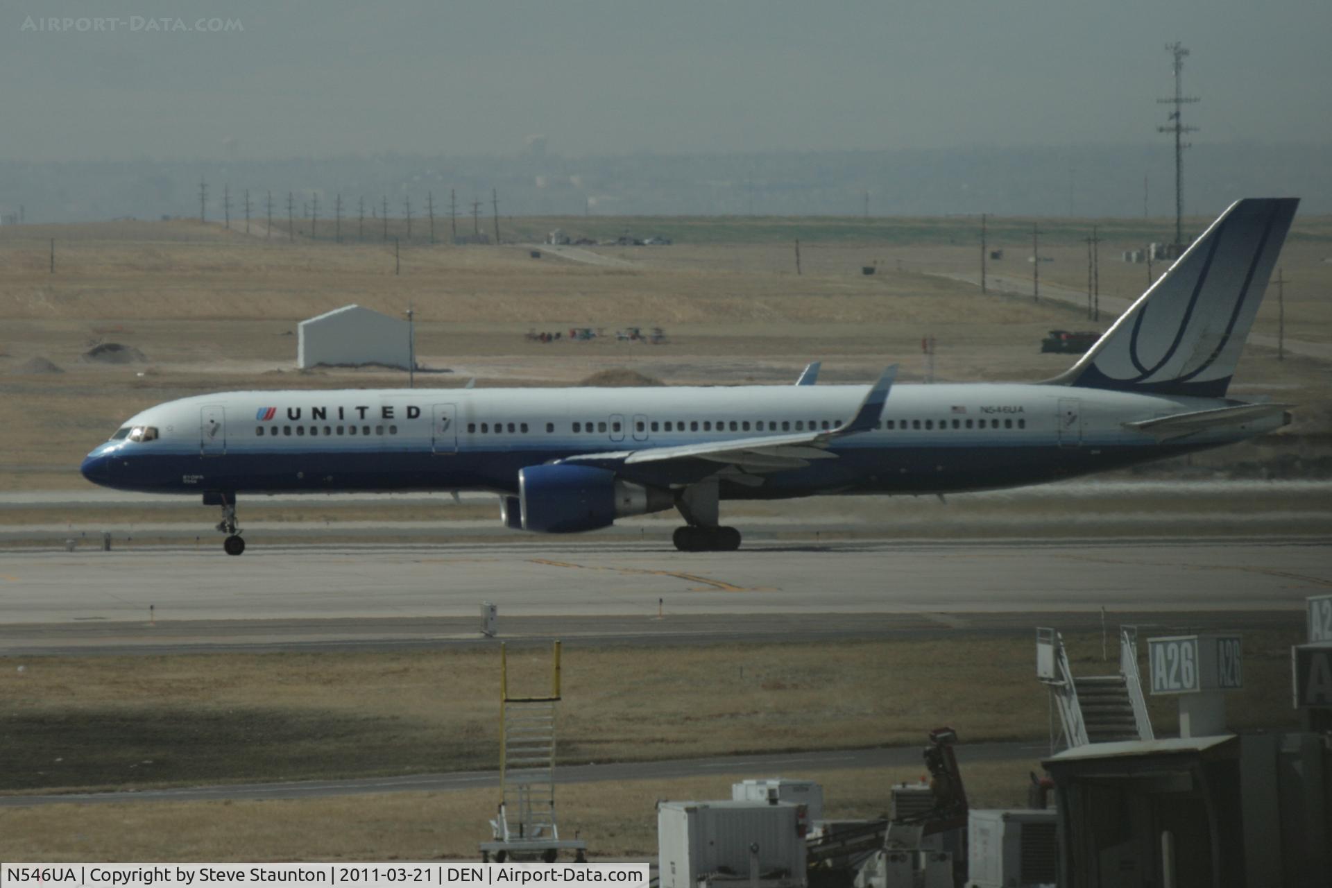 N546UA, 1991 Boeing 757-222 C/N 25367, Taken at Denver International Airport, in March 2011 whilst on an Aeroprint Aviation tour