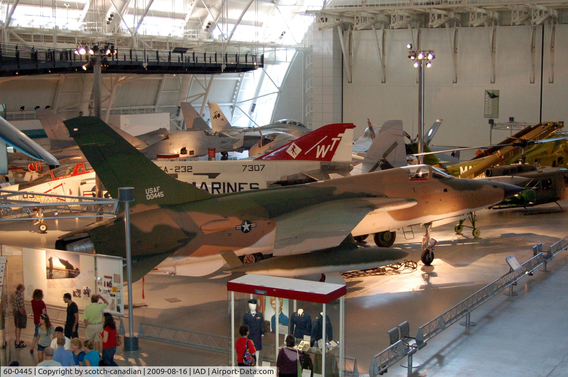 60-0445, 1960 Republic F-105D Thunderchief C/N D133, 1960 Republic F-105D Thunderchief at the Steven F. Udvar-Hazy Center, Smithsonian National Air and Space Museum, Chantilly, VA