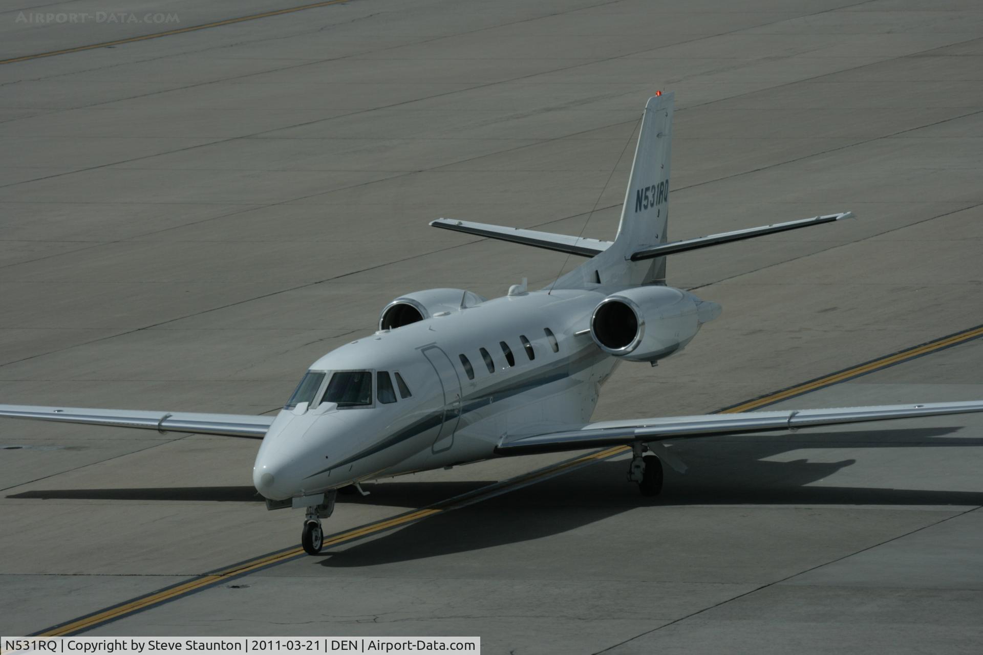 N531RQ, 2001 Cessna 560XL Citation Excel C/N 560-5184, Taken at Denver International Airport, in March 2011 whilst on an Aeroprint Aviation tour
