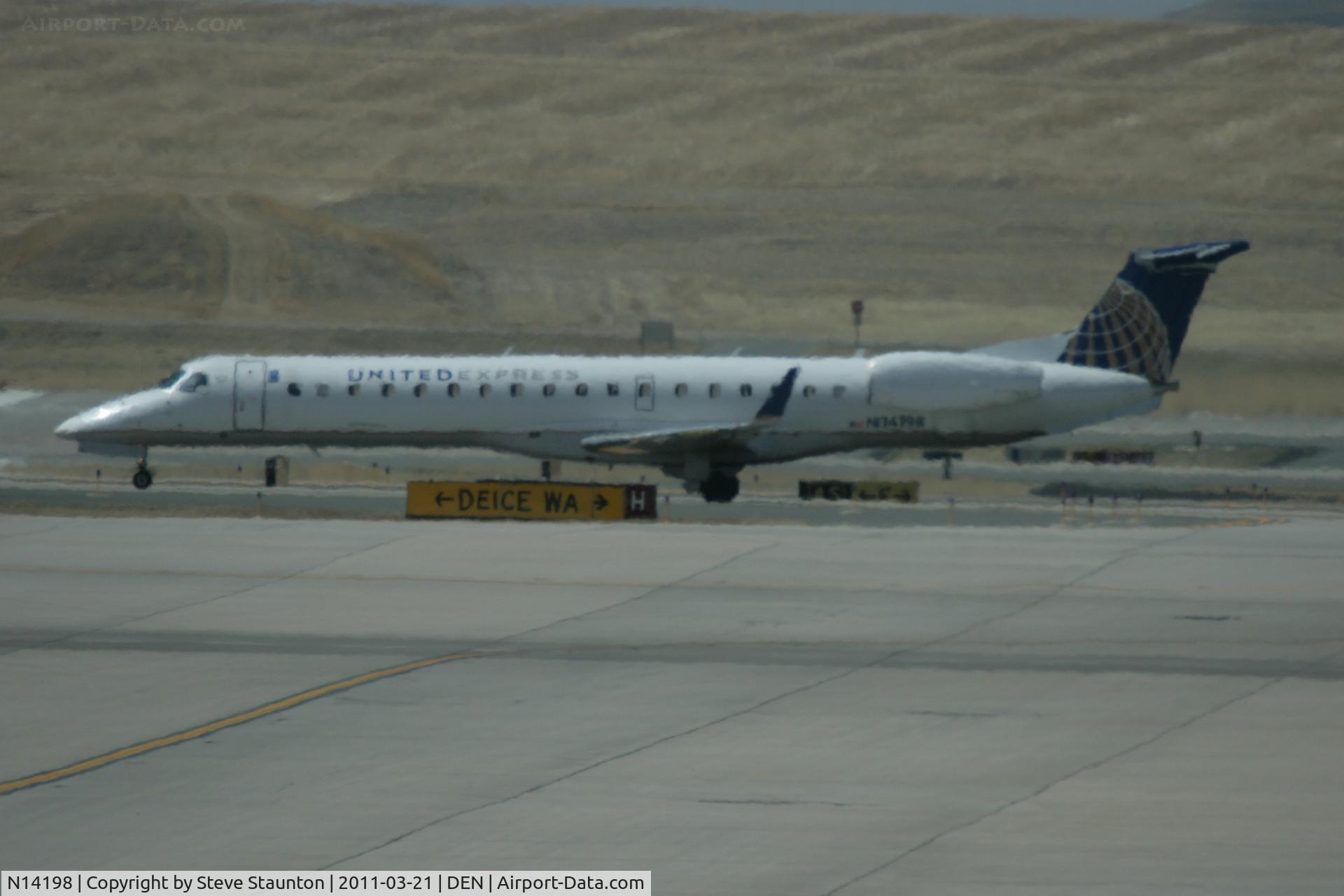 N14198, 2006 Embraer ERJ-145XR (EMB-145XR) C/N 14500951, Taken at Denver International Airport, in March 2011 whilst on an Aeroprint Aviation tour
