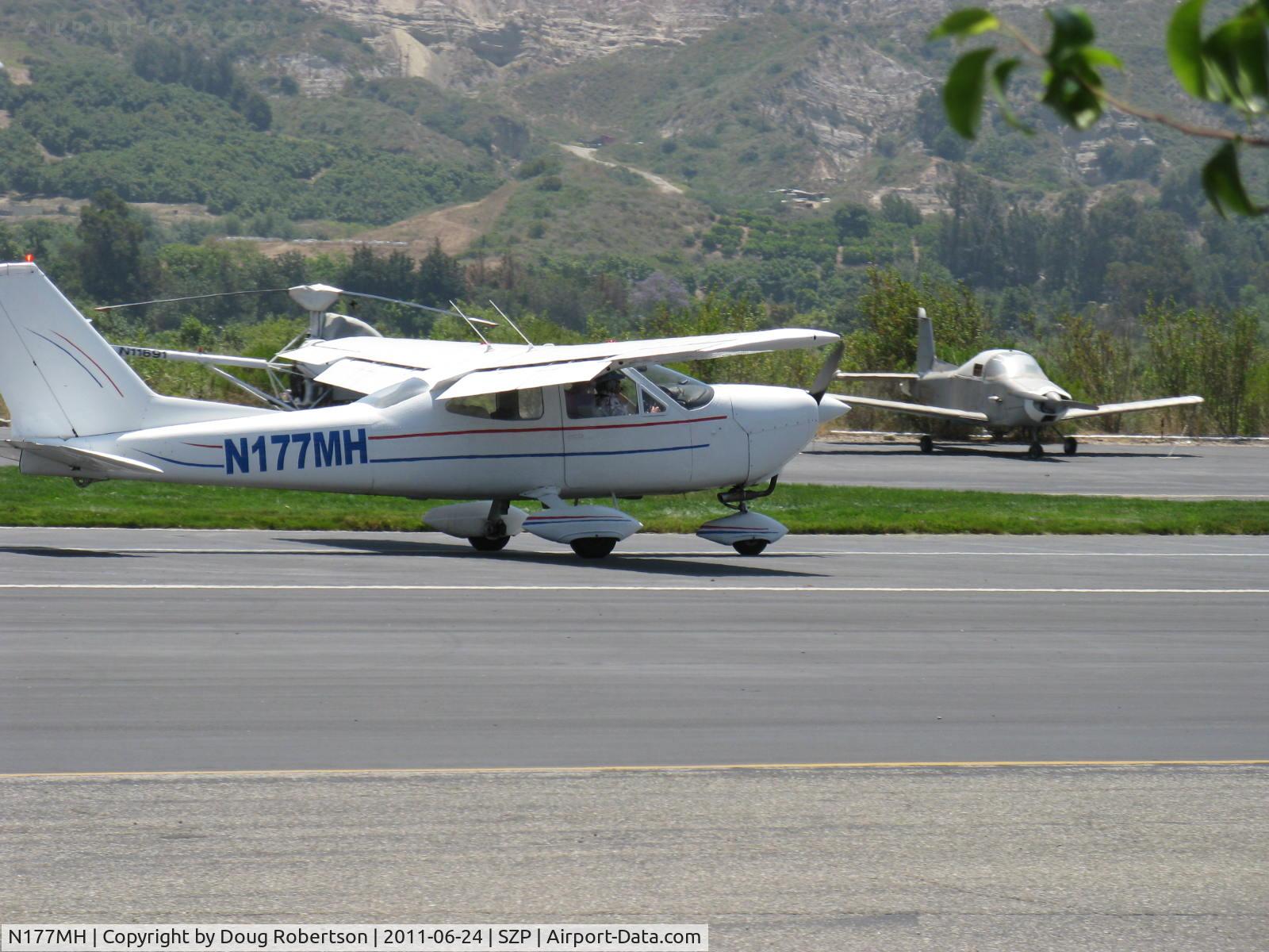 N177MH, 1967 Cessna 177 Cardinal C/N 17700302, 1967 Cessna 177 CARDINAL, Lycoming O-360-A1A 180 Hp upgrade, PowerFlow exhaust mod, landing roll Rwy 22