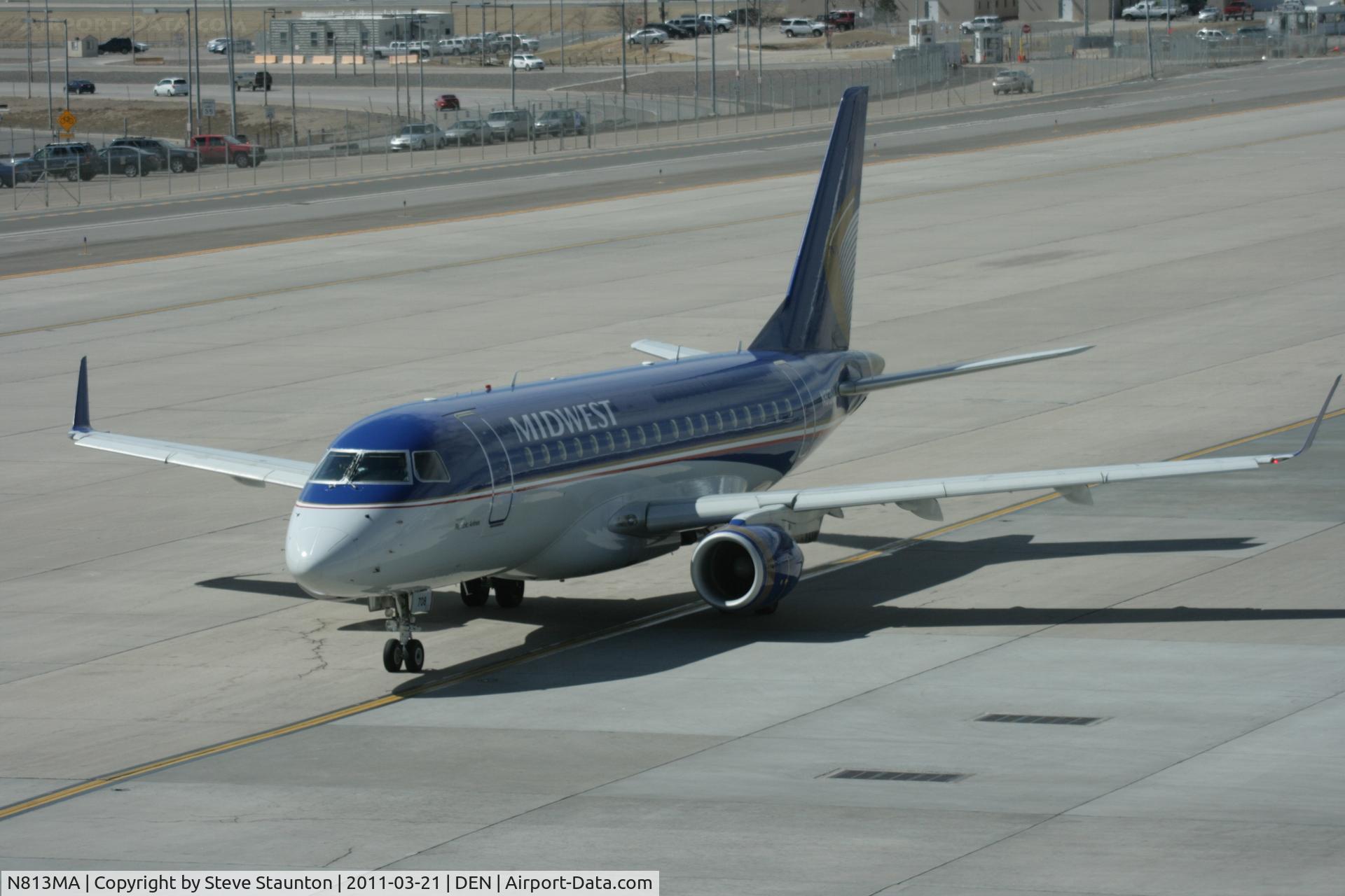 N813MA, 2004 Embraer 170SU (ERJ-170-100SU) C/N 17000031, Taken at Denver International Airport, in March 2011 whilst on an Aeroprint Aviation tour