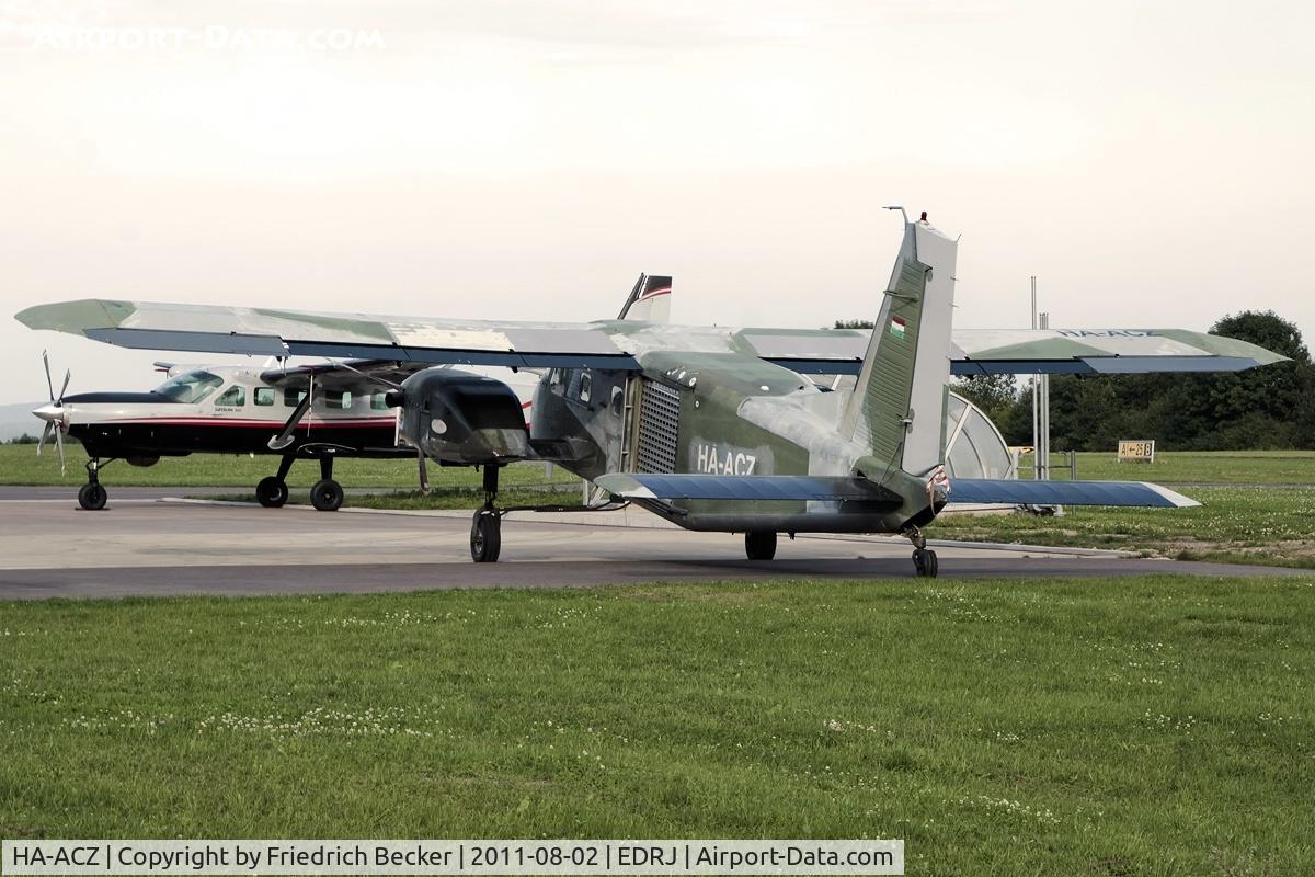 HA-ACZ, Dornier Do-28G-92 Skyservant C/N 4199, parked at Saarlouis during the 2011 European Championship and Worldcup in Formation Skydiving and Artistics