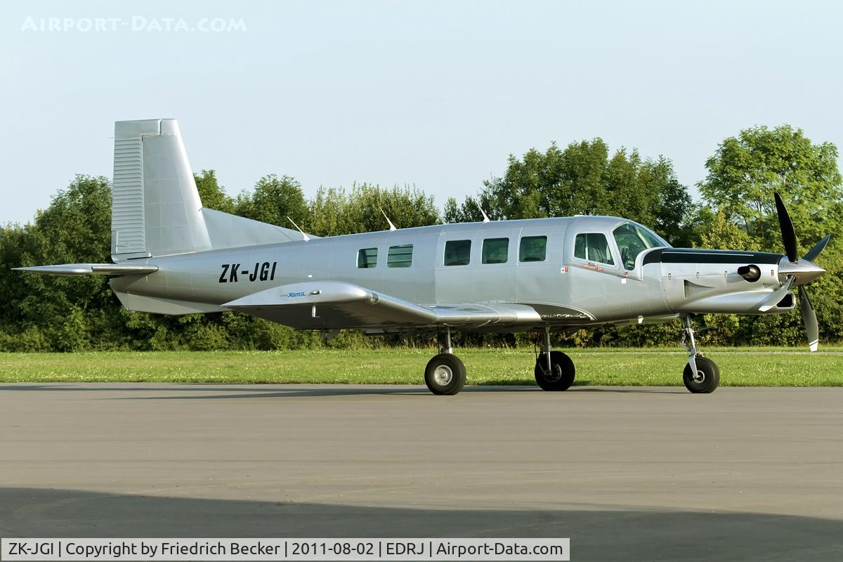 ZK-JGI, 2004 Pacific Aerospace 750XL C/N 113, parked at Saarlouis during the 2011 European Championship and Worldcup in Formation Skydiving and Artistics