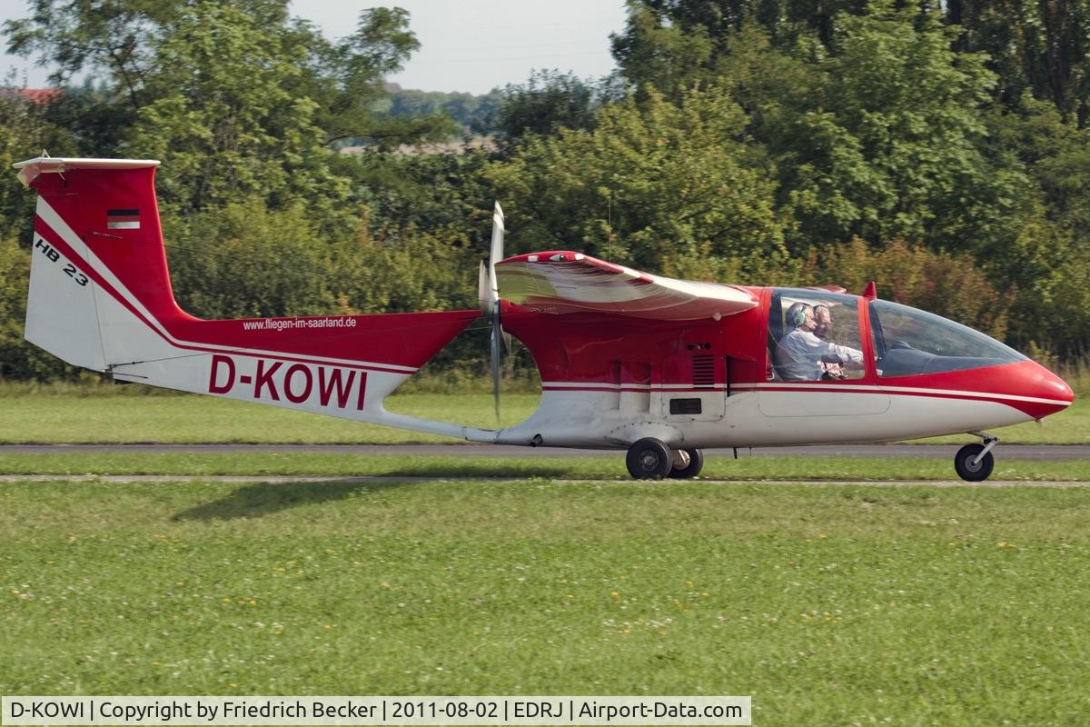 D-KOWI, Brditschka HB-23/2400 Hobbyliner C/N 23044, taxying to the parking aera