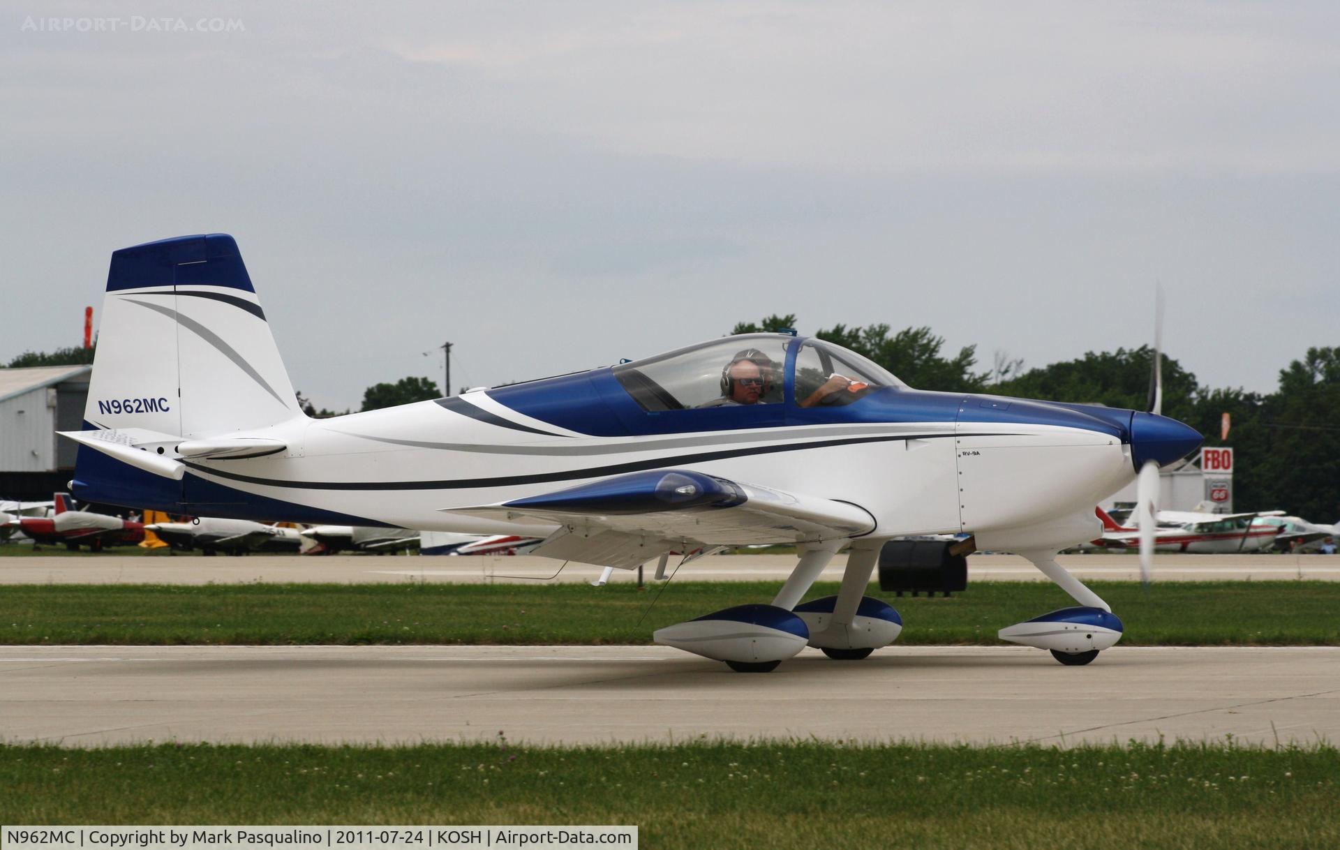 N962MC, Vans RV-9A C/N 91244, Vans RV-9A