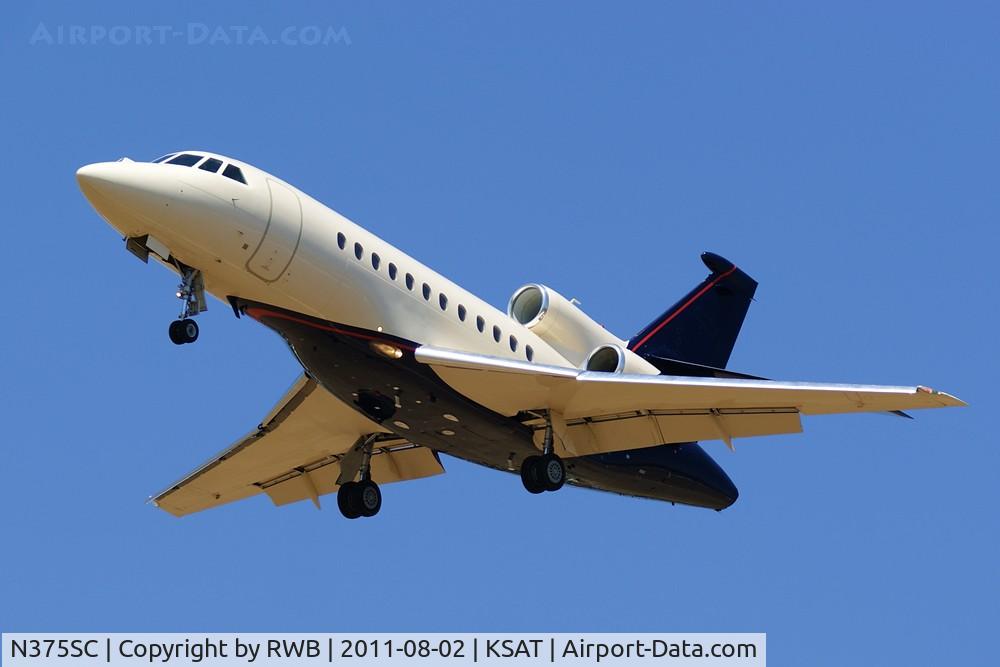 N375SC, 2008 Dassault Falcon 900EX C/N 215, Landing 12R