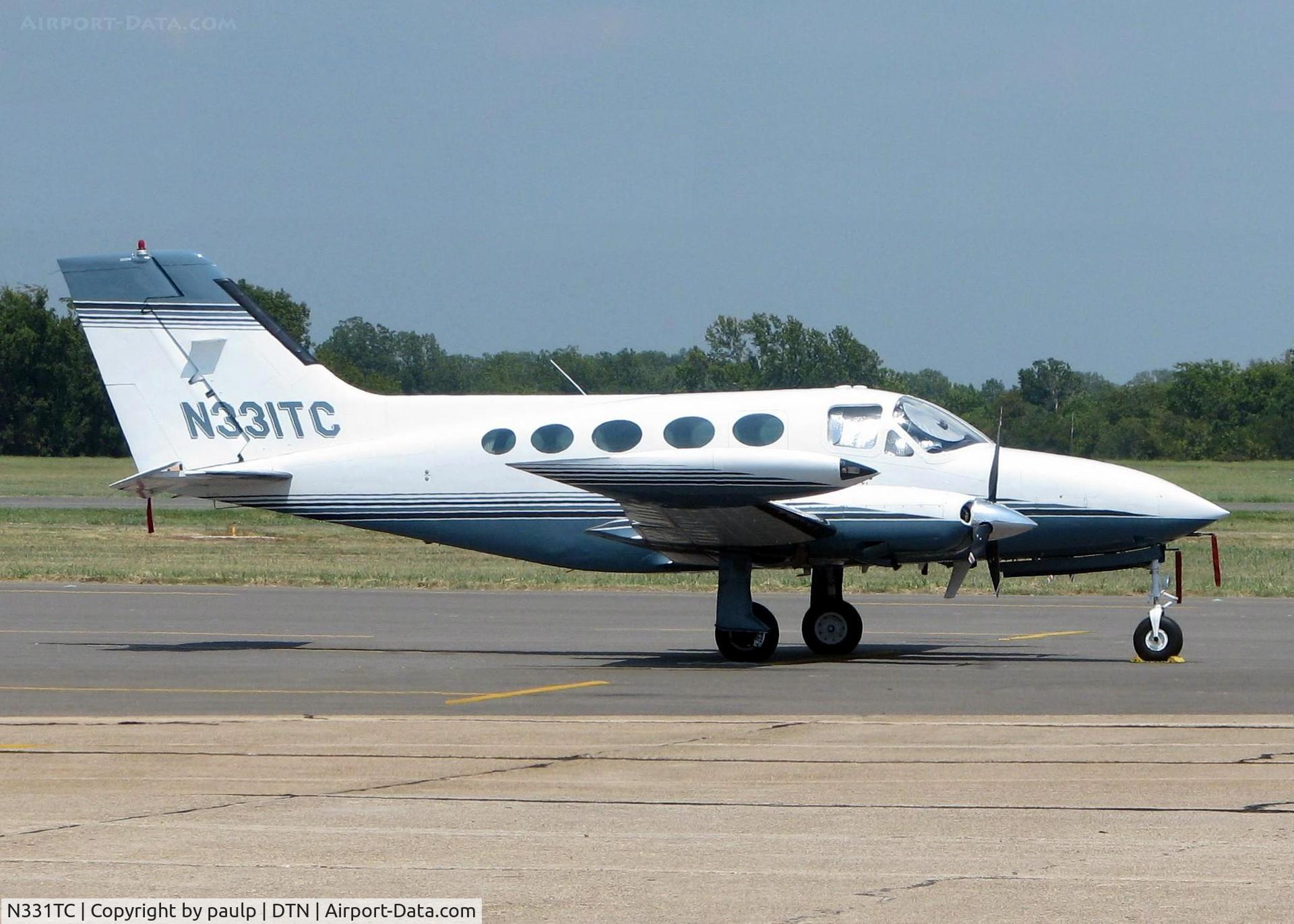 N331TC, Cessna 414 Chancellor C/N 414-0943, At Downtown Shreveport.
