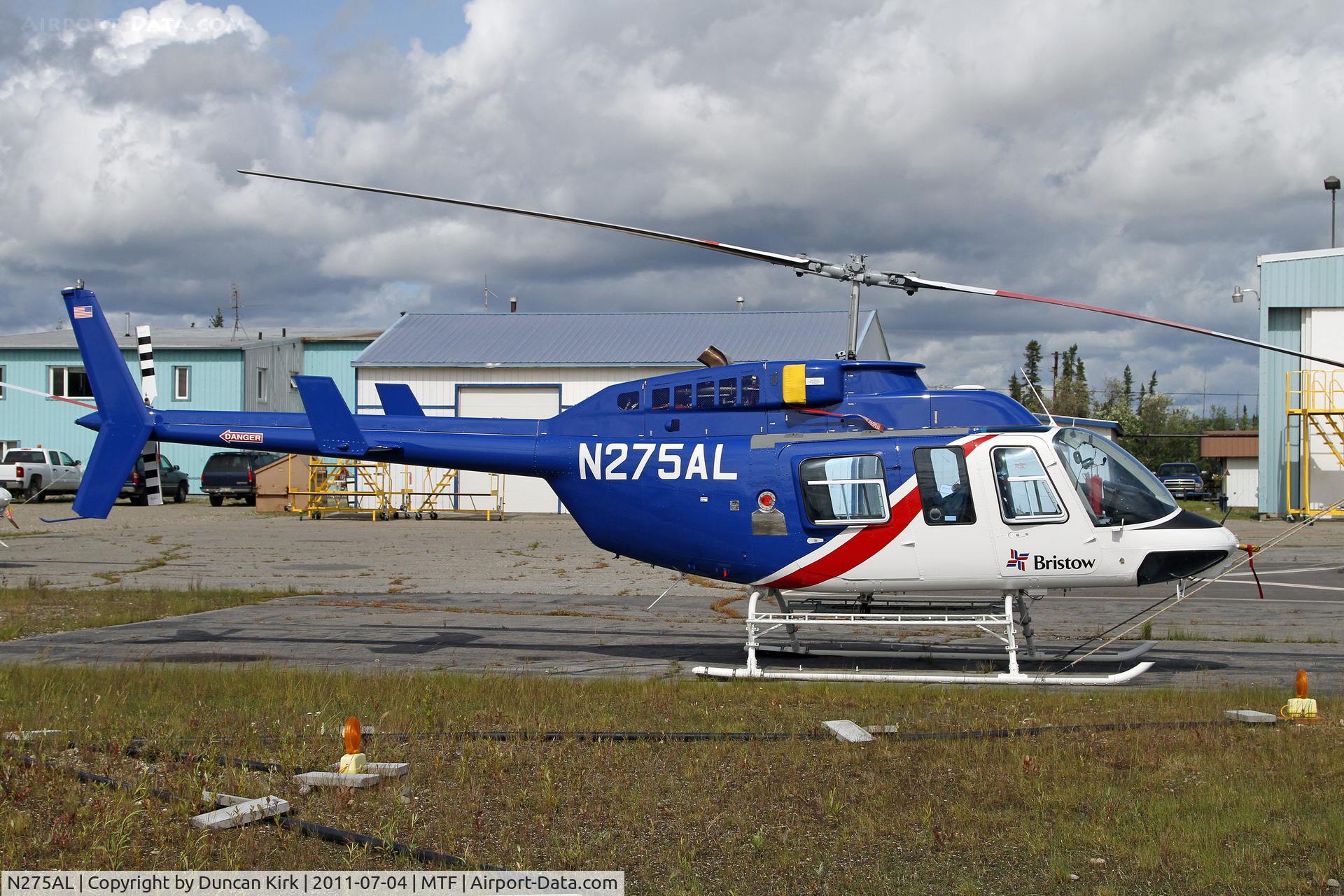 N275AL, 2004 Bell 206L-4 LongRanger IV LongRanger C/N 52285, Metro is downtown Fairbanks
