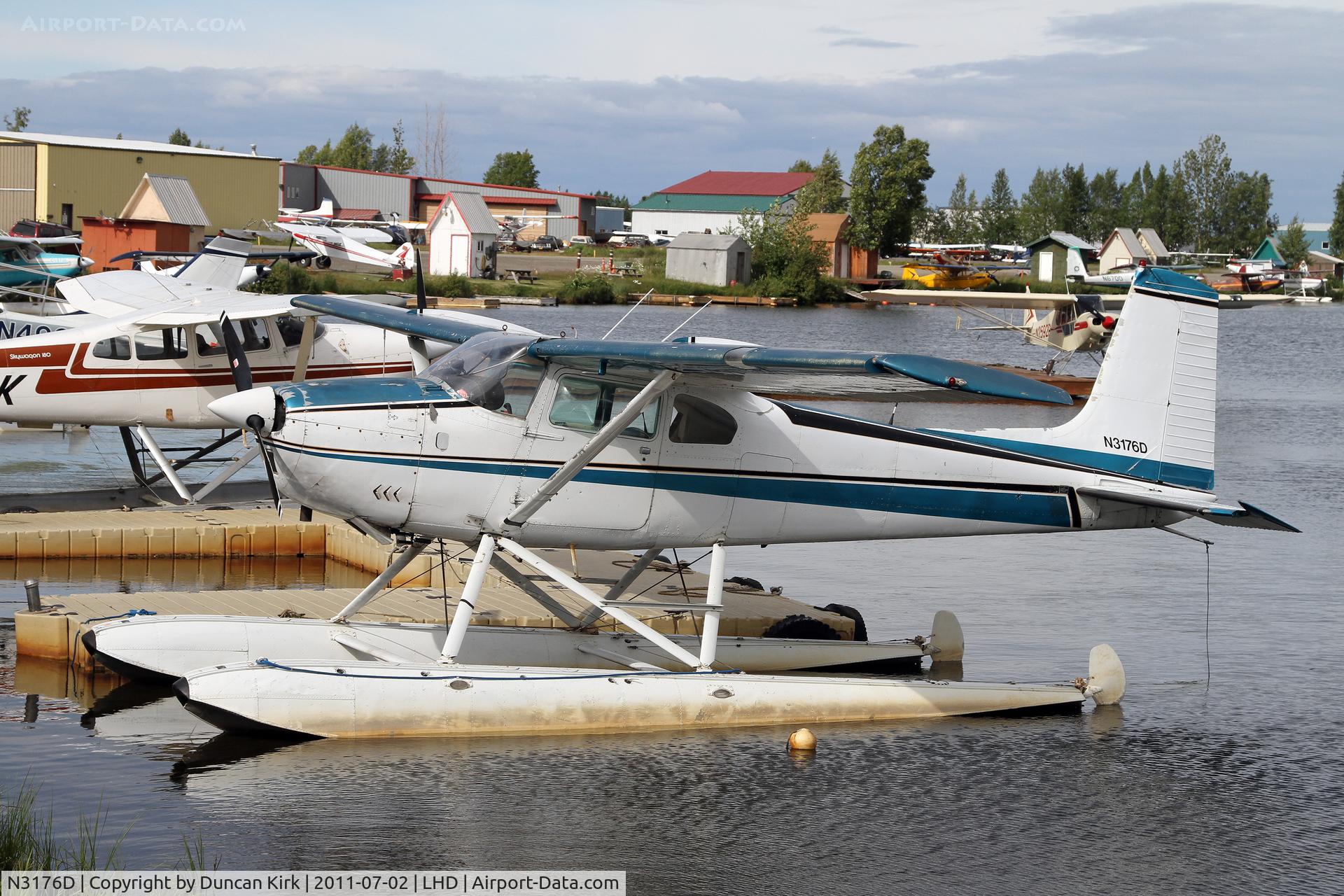 N3176D, 1955 Cessna 180 C/N 31974, Float planes galore