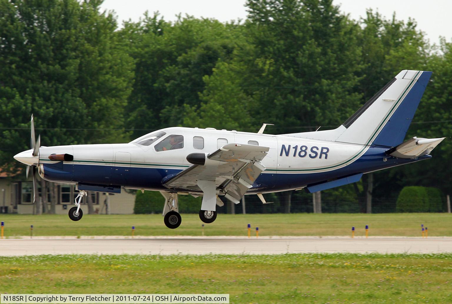 N18SR, 2000 Socata TBM-700 C/N 161, 2000 Socata TBM 700, c/n: 161 landing at 2011 Oshkosh