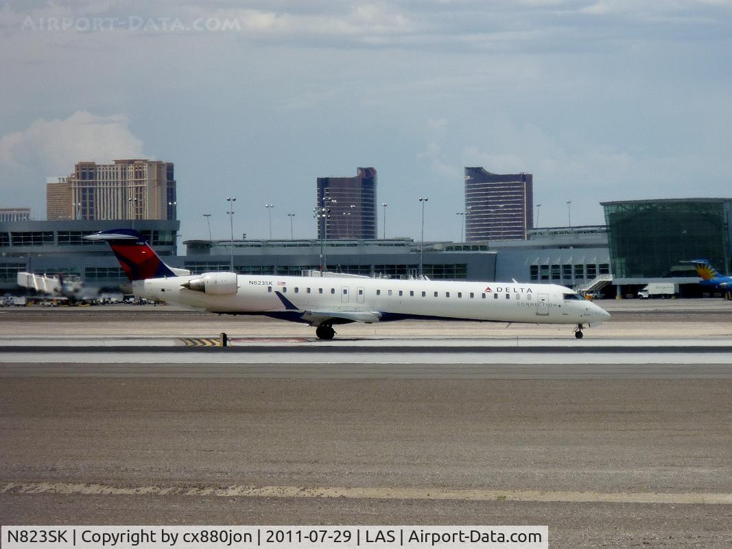 N823SK, 2008 Bombardier CRJ-900ER (CL-600-2D24) C/N 15205, N823SK @ McCarran