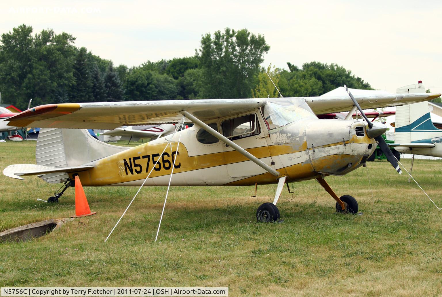 N5756C, 1950 Cessna 170A C/N 19710, 1950 Cessna 170A, c/n: 19710 at 2011 Oshkosh