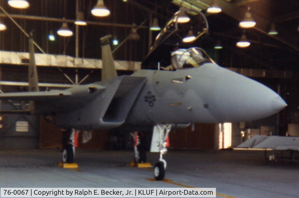 76-0067, 1976 McDonnell Douglas F-15A Eagle C/N 0314/A262, F-15A, Tail #76-0067, Of the 405th TTW, 555th TFTS, Luke AFB, AZ.