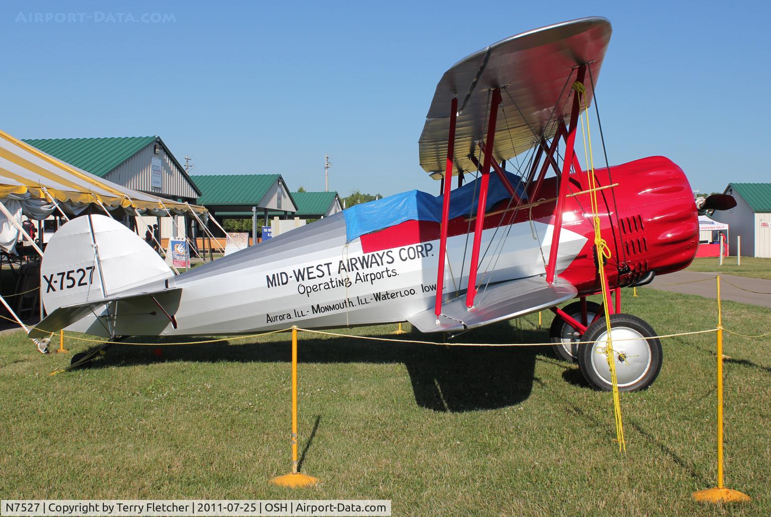N7527, 1928 Waco CTO C/N A-33, 1928 Waco CTO, c/n: A-33 displayed at 2011 Oshkosh