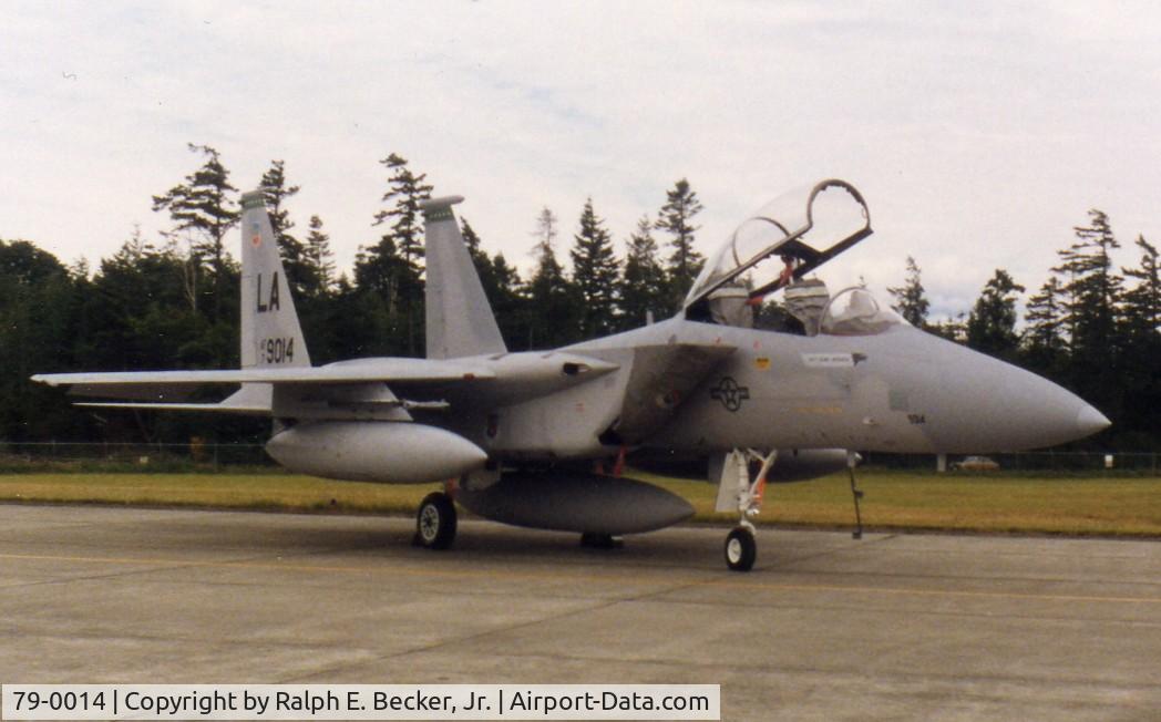 79-0014, 1979 McDonnell Douglas F-15D Eagle C/N 0637/D026, F-15D, Tail #79-0014, of the 405th TTW, 555th TFTS, Luke AFB, AZ.