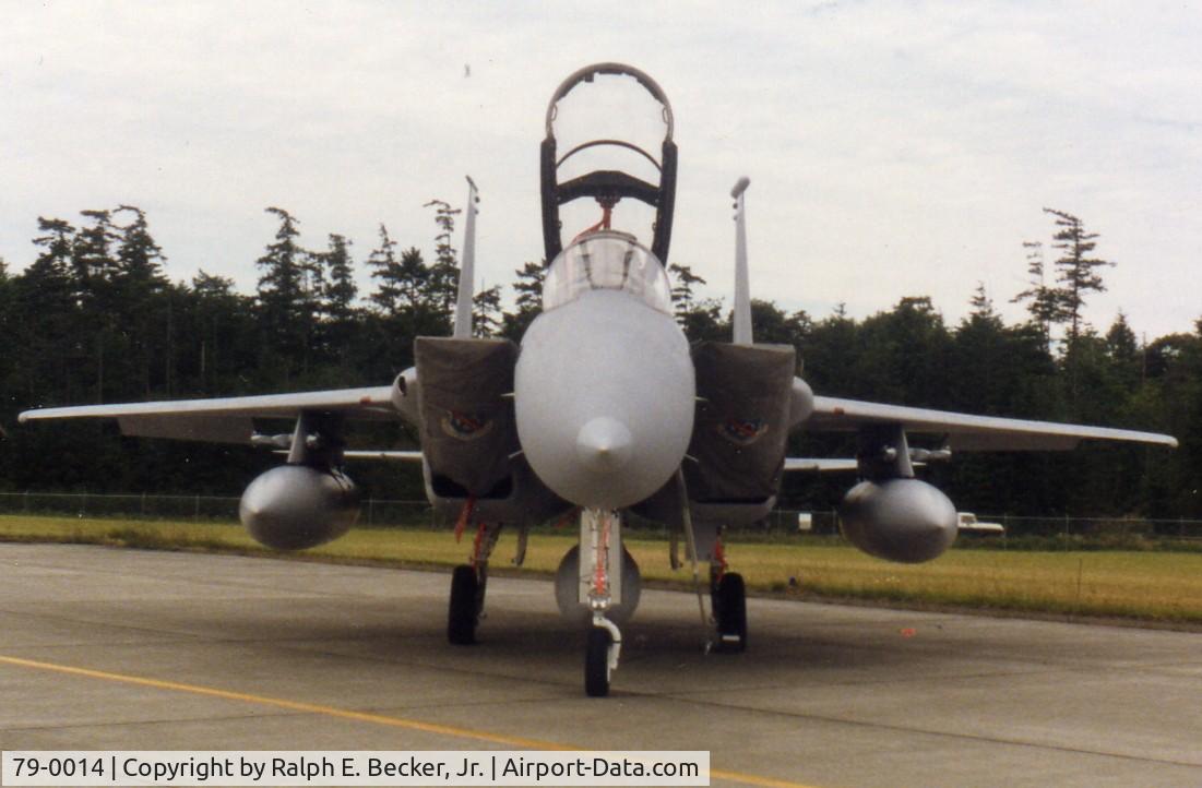 79-0014, 1979 McDonnell Douglas F-15D Eagle C/N 0637/D026, F-15D, Tail #79-0014, of the 405th TTW, 555th TFTS, Luke AFB, AZ.